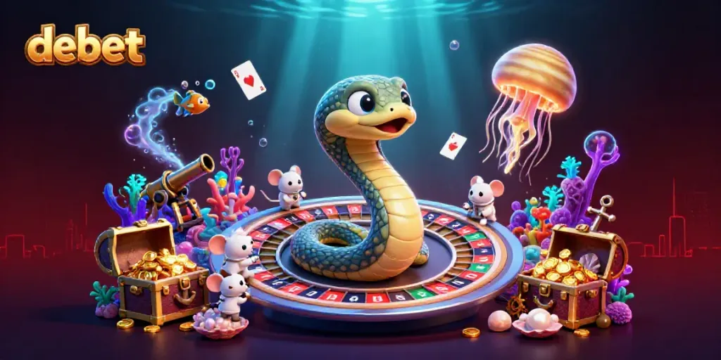 Engage in thrilling gameplay at Debet with cosmic characters and exciting betting scenes.