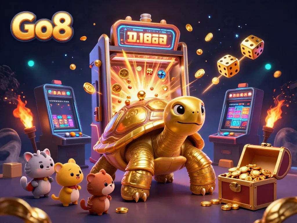 Engage in thrilling gameplay with Go8's colossal tortoise slot machine bursting with jackpots.