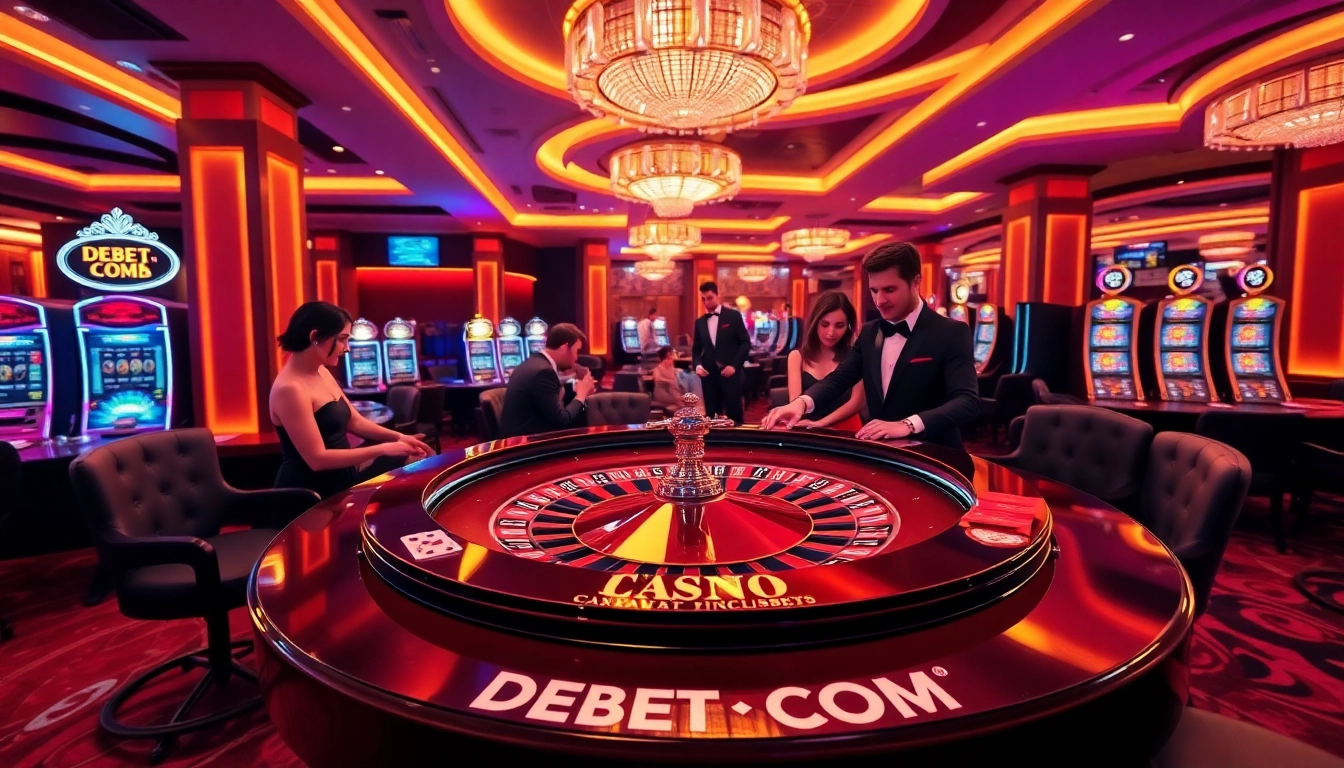 Experience the thrill of betting at DEBET COM's exclusive casino gaming tables featuring high-stakes excitement.
