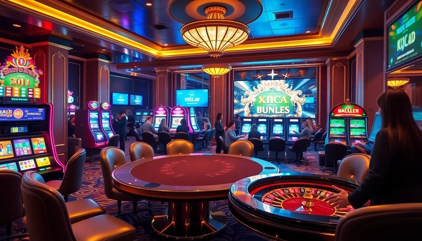 Experience thrilling gambling action at https://kjc.ad/ with vibrant slot machines and competitive poker tables.