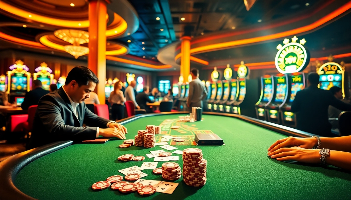 Experience thrilling gameplay at 78Win with vibrant casino tables and engaging poker action.
