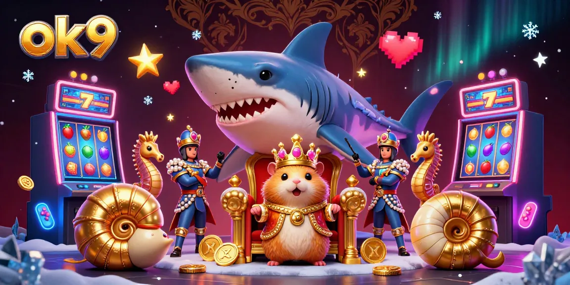 Engage in thrilling gameplay at ok9 with vibrant gambling elements featuring a fierce hamster king.
