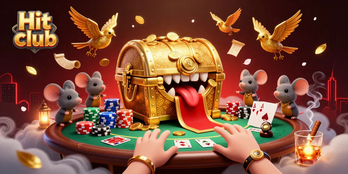 Engage in high-stakes poker action at Hit club with vibrant game elements and an energetic atmosphere.