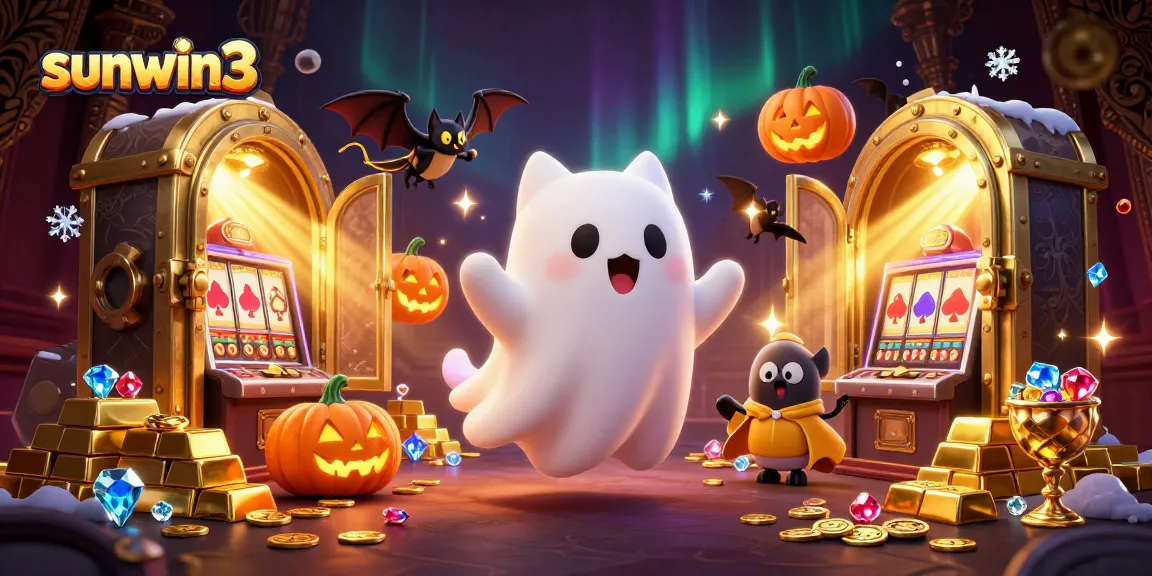 Engage with sunwin3 at the haunted casino mansion featuring a friendly ghost cat and treasures.