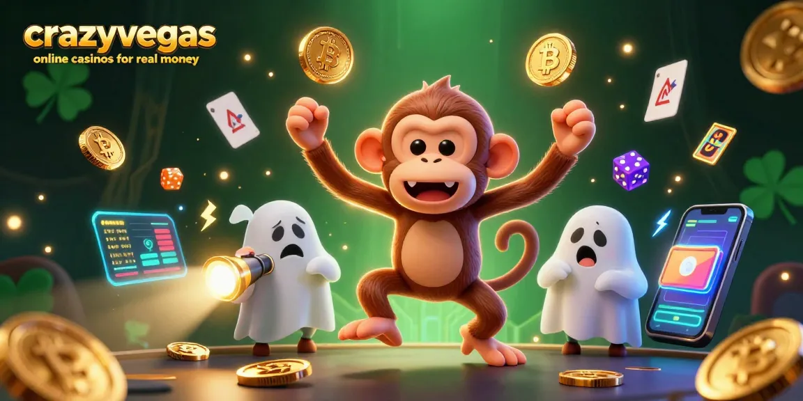 Experience the thrill of crazyvegas online casinos for real money with vibrant animation depicting winning moments.